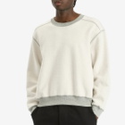 Lady White Co. Men's Mini Crewneck Sweatshirt in Reverse Heather Grey