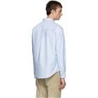 AMI Alexandre Mattiussi Blue and White Striped Shirt