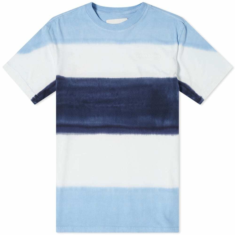 Photo: Noon Goons Men's Max Dyed This T-Shirt in Blue/White/Navy