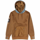 The North Face Men's x Undercover Soukuu Dot Knit Double Hoodie in Sepia Brown/Concrete Grey