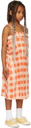Repose AMS Kids Orange Ruffle Dress