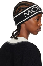Moncler Black Jacquard Headband