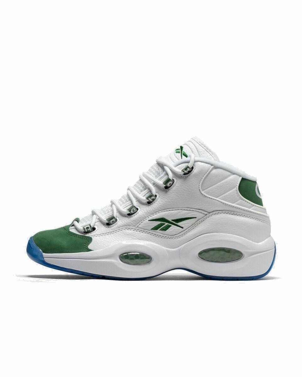 Photo: Reebok Question Mid White - Mens - Basketball|High & Midtop