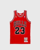 Mitchell & Ness Nba Authentic Jersey Chicago Bulls Road Finals 1995 96 Michael Jordan #23 Red Jerseys