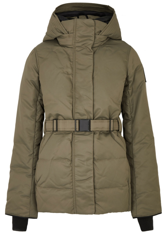 Photo: Canada Goose McKenna Belted Performance Satin Jacket Beige