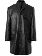 Simone Rocha - Embellished Leather Coat - Black