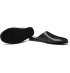 Santoni - Leather Slippers - Black