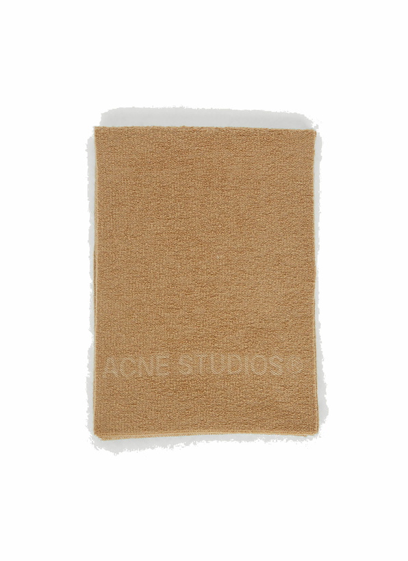 Photo: Logo Knit Scarf in Beige