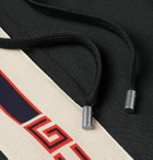 Gucci - Webbing-Trimmed Tech-Jersey Shorts - Men - Black