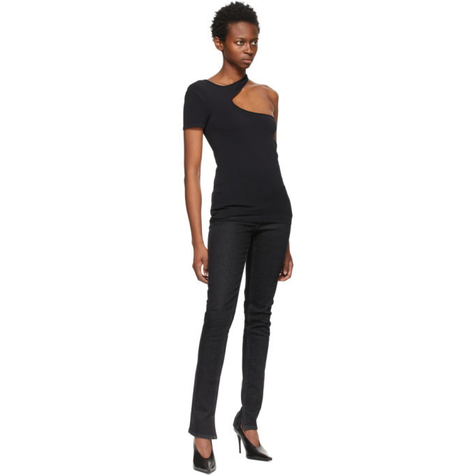 NWT HELMUT LANG (Portugal) One Shoulder Seamless CutOut Jersey