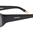 Jacquemus Men's Ovalo Sunglasses in Black