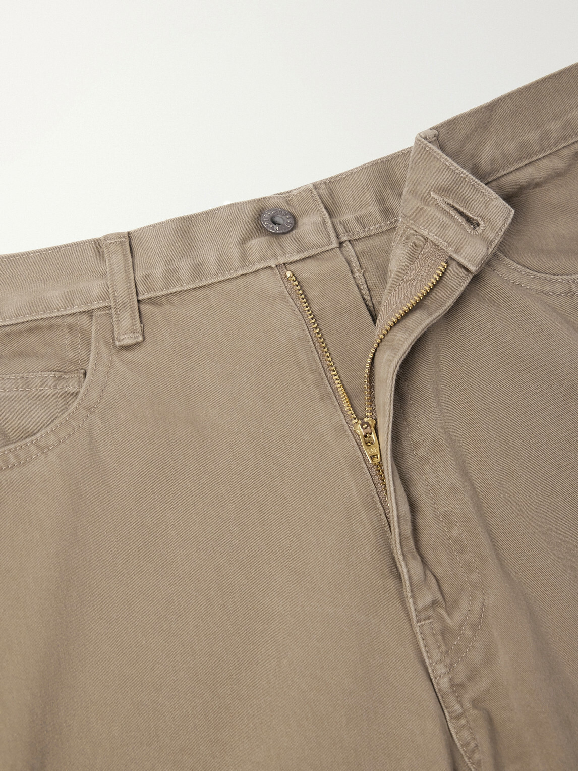KAPITAL - Wide-Leg Cotton Trousers - Brown