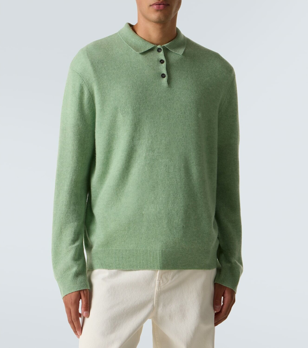 Le Kasha Crete cashmere polo sweater