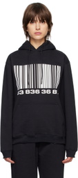 VTMNTS Black Big Barcode Hoodie