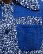 Kenzo Fisherman Mouline Cardigan Blue - Mens - Zippers & Cardigans