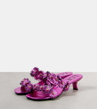 Loewe Paula's Ibiza Petal Flower leather sandals