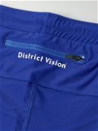 DISTRICT VISION - Speed Tight Stretch Recycled-Jersey Cycling Shorts - Blue
