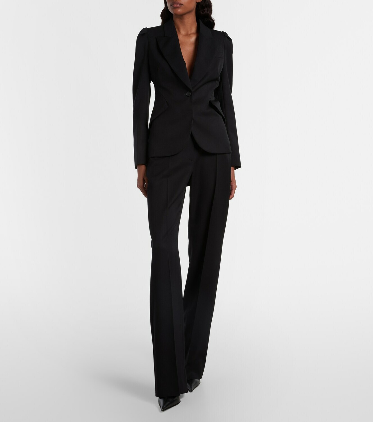 McQueen Single-breasted wool jacket