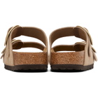 Birkenstock Beige Regular Arizona Big Buckle Nubuck Sandals