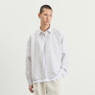 END. Men's Fairways Long Sleeve Shirt in Ice Grey Check