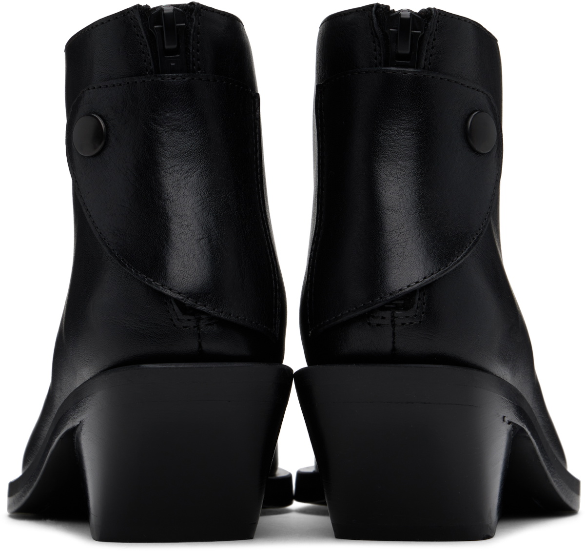Ann Demeulemeester Black Kay Pointy Medium Heel Ankle Boots