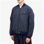 South2 West8 Men's Insulator R.C. Poly Peach Jacket in Navy