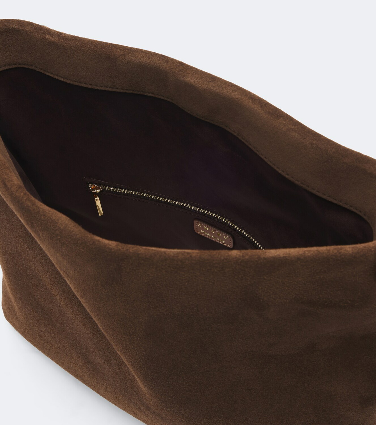 Amanu Egypt suede clutch
