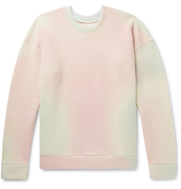 Photo: The Elder Statesman - Tie-Dyed Cashmere-Blend Sweater - Pink