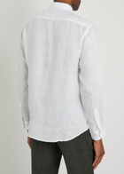 Sunspel Linen Shirt White