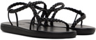 Ancient Greek Sandals Black Maya Sandals