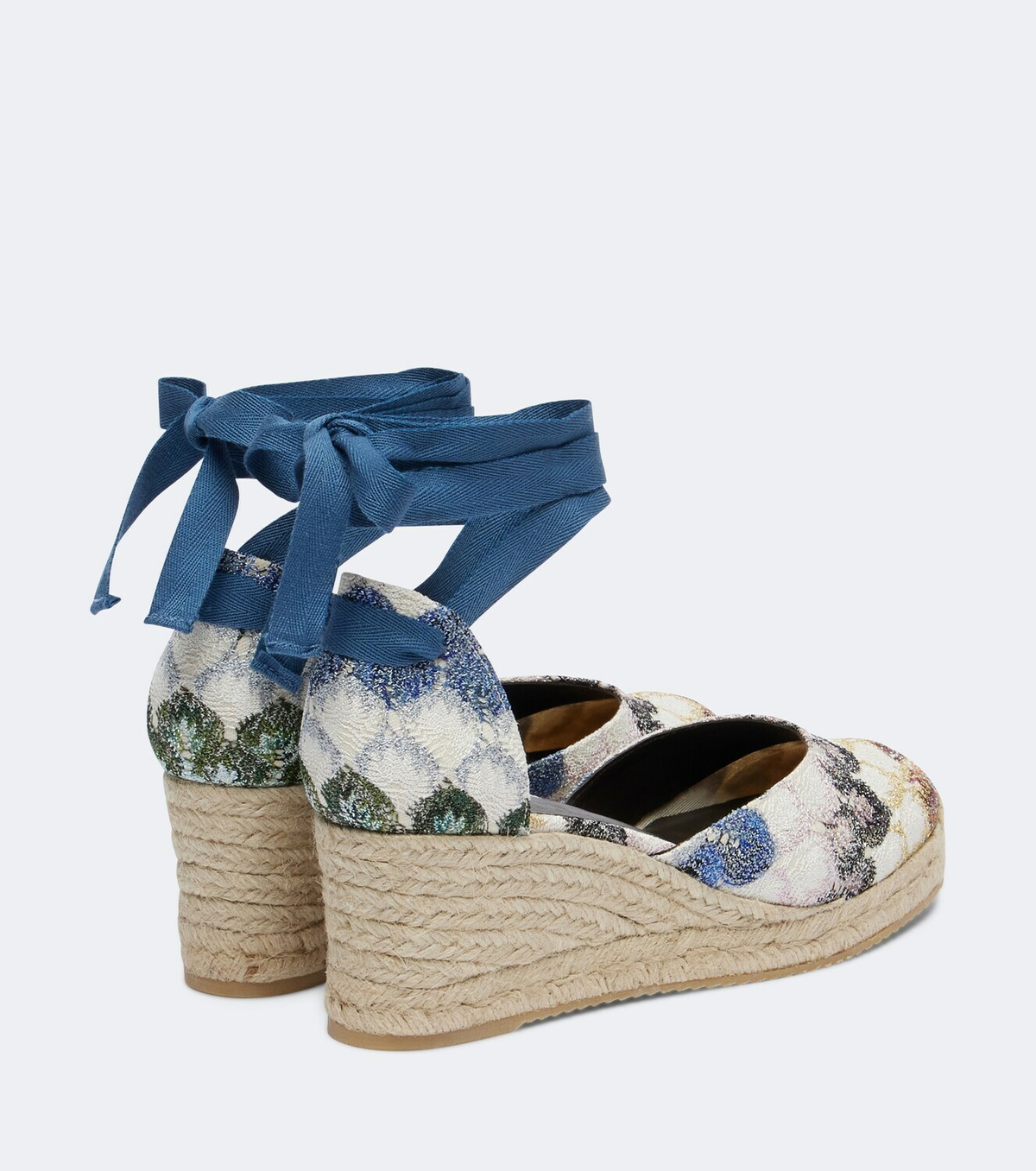 Missoni Eva lamé espadrille wedges
