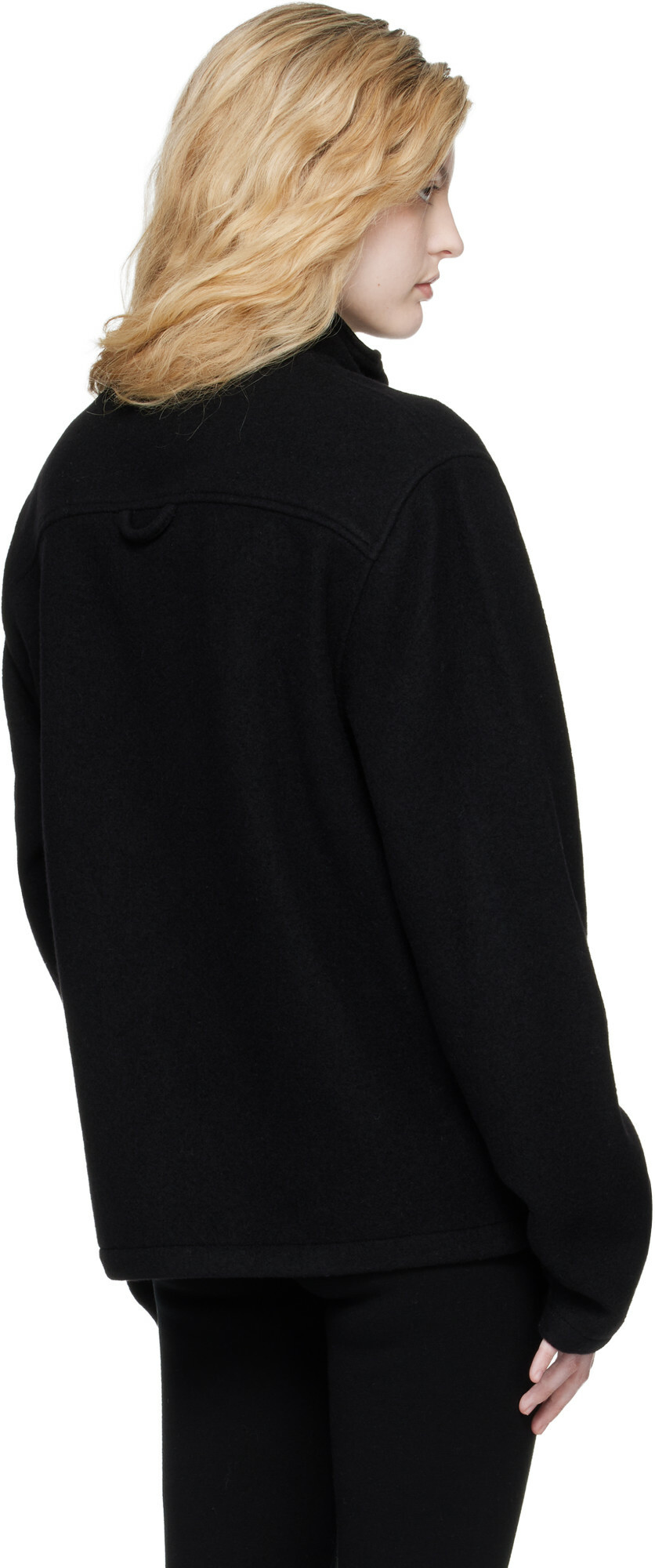 Rier Black Fleece Full Zip Jacket