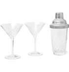 Soho Home - Barwell Cut Crystal Martini Set - Neutrals
