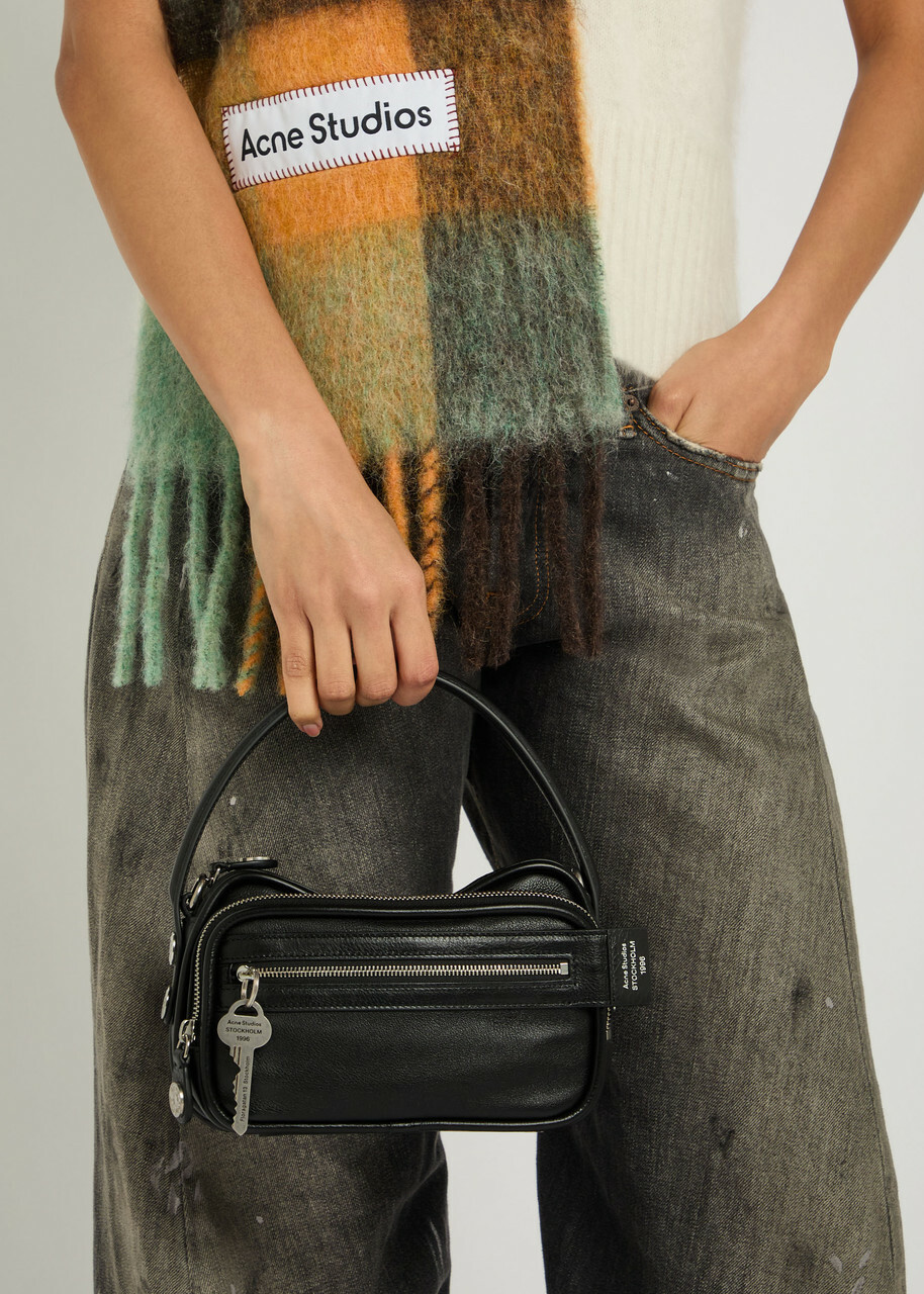 Acne Studios Camero Kit Grained Leather Cross-body bag - Black - One Size