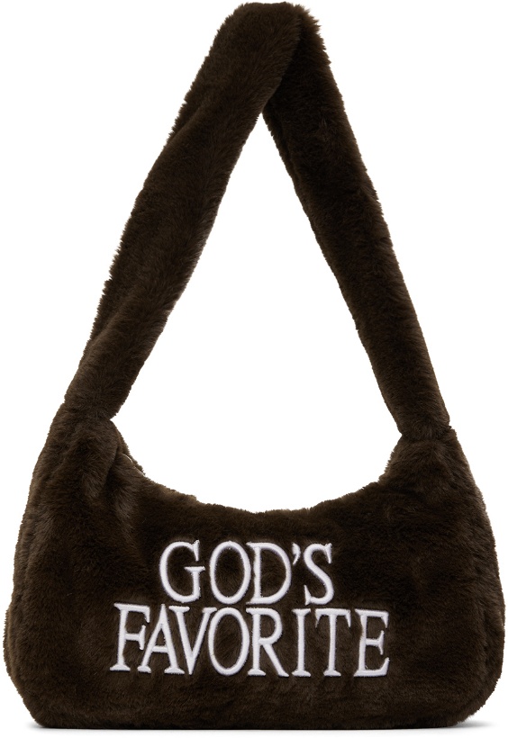 Photo: Praying Brown 'God's Favourite' Furry Bag
