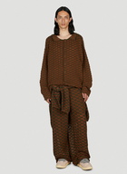 Isa Boulder - Sphere Knit Long Sleeved Cardigan in Brown