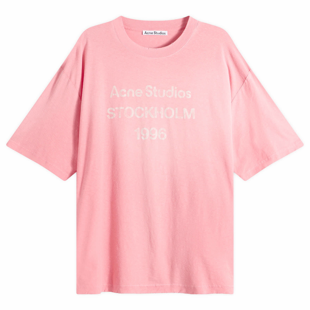 Acne Studios Men's Exford 1996 Short Sleeve T-Shirt in Tango Pink