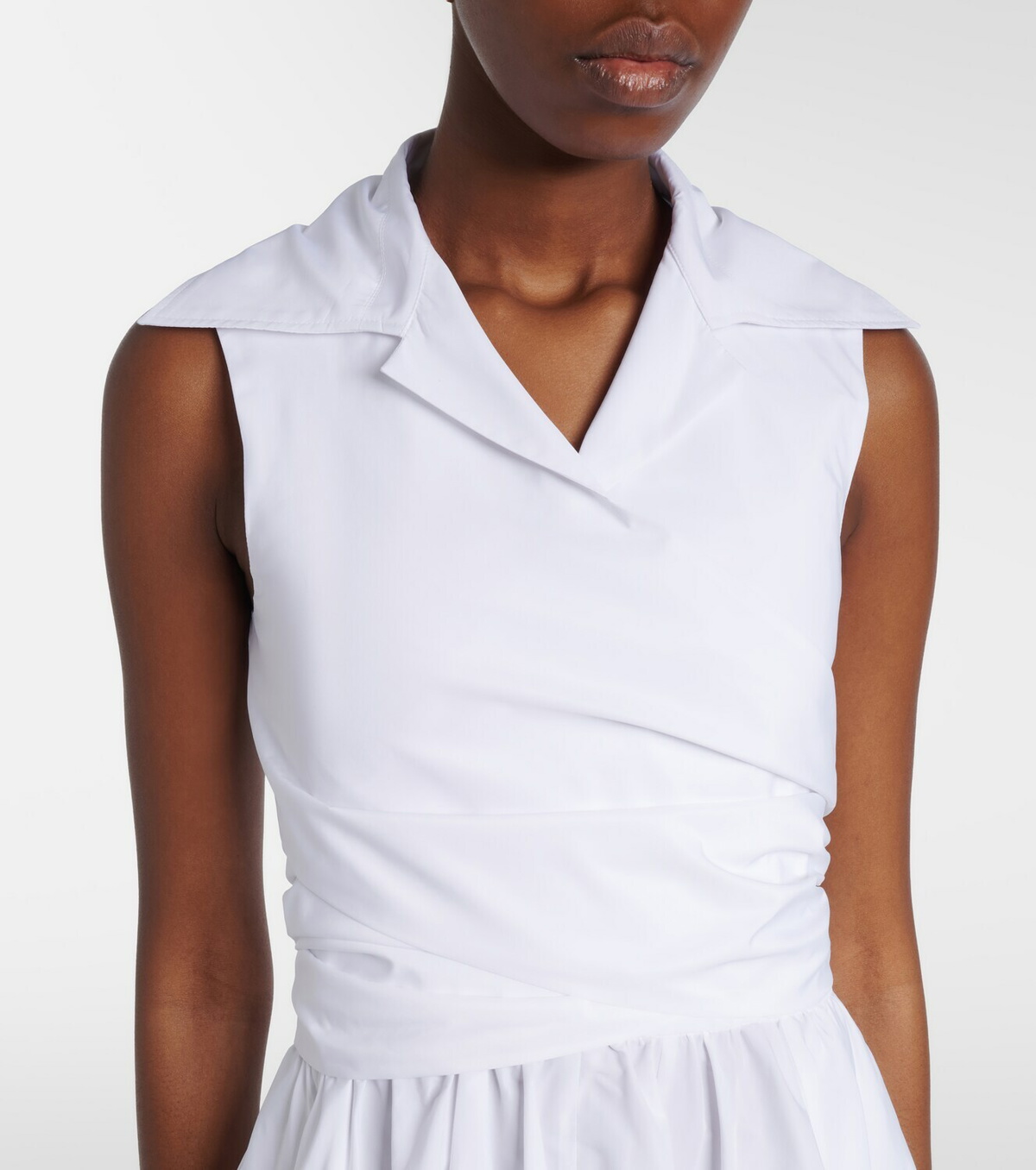 Patou Gathered midi dress
