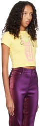 Mondo Mondo Yellow Printed T-Shirt