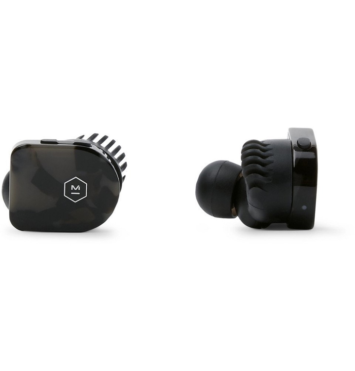 Photo: Master & Dynamic - MW07 True Wireless Tortoiseshell Acetate In-Ear Headphones - Gray