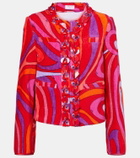 Pucci Marmo embellished cotton terry jacket