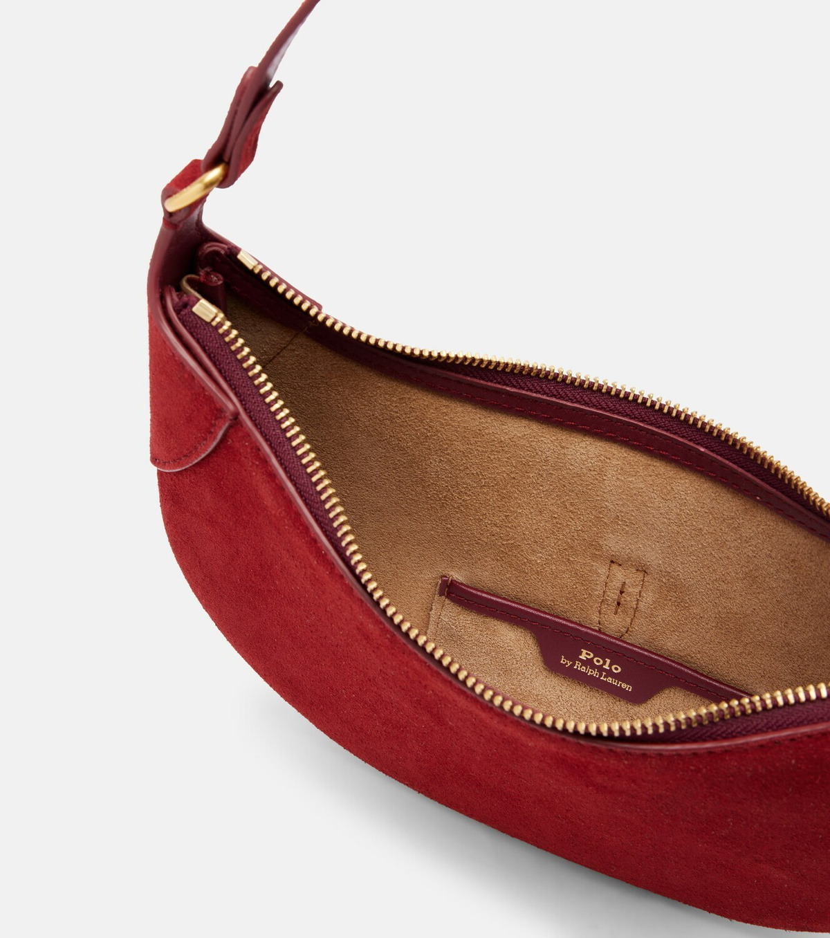 Polo Ralph Lauren Polo ID Mini suede shoulder bag