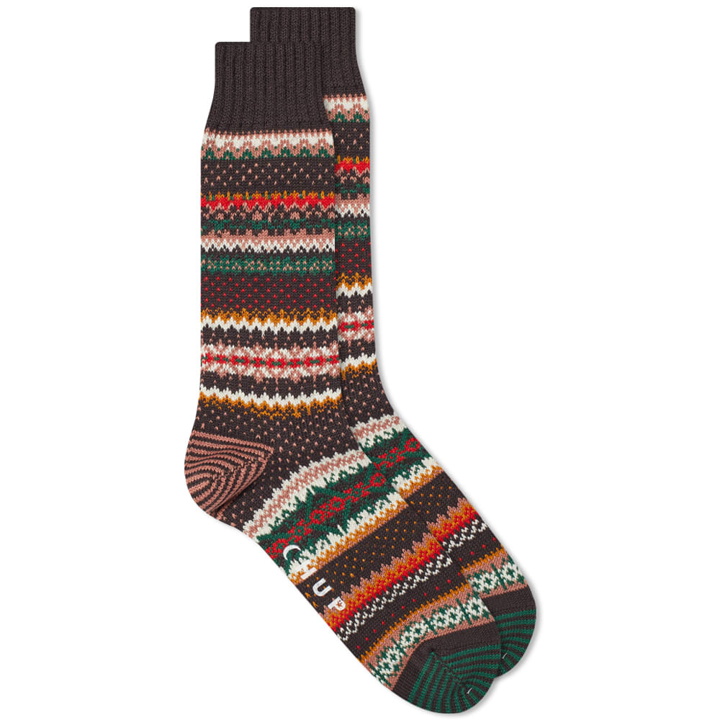 Photo: CHUP by Glen Clyde Company Men's Rento Sock in Chocolate