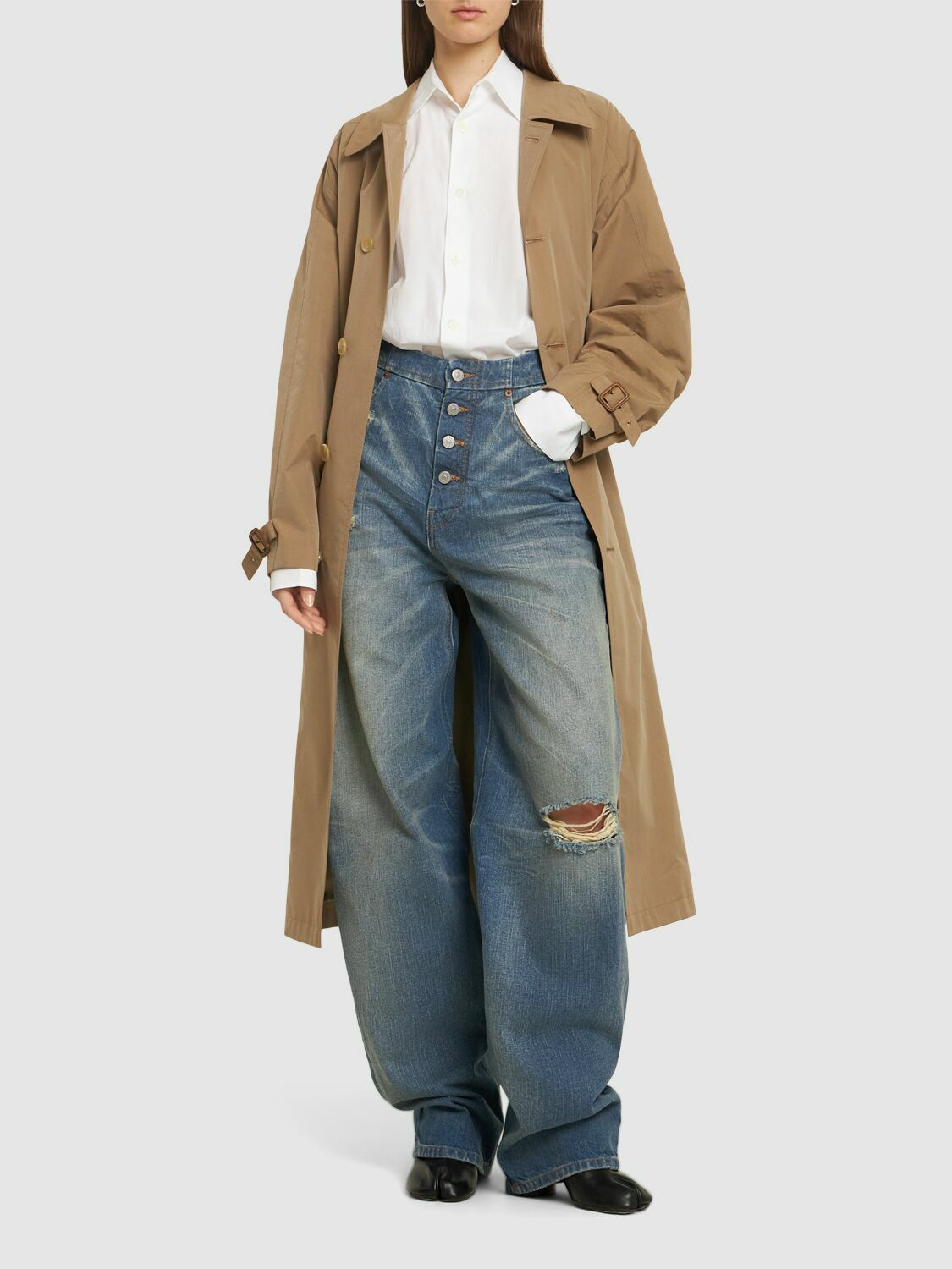 MM6 MAISON MARGIELA High Rise Straight Jeans MM6 Maison Margiela MM6 MAISON MARGIELA High Rise Straight Jeans MM6 Maison Margiela