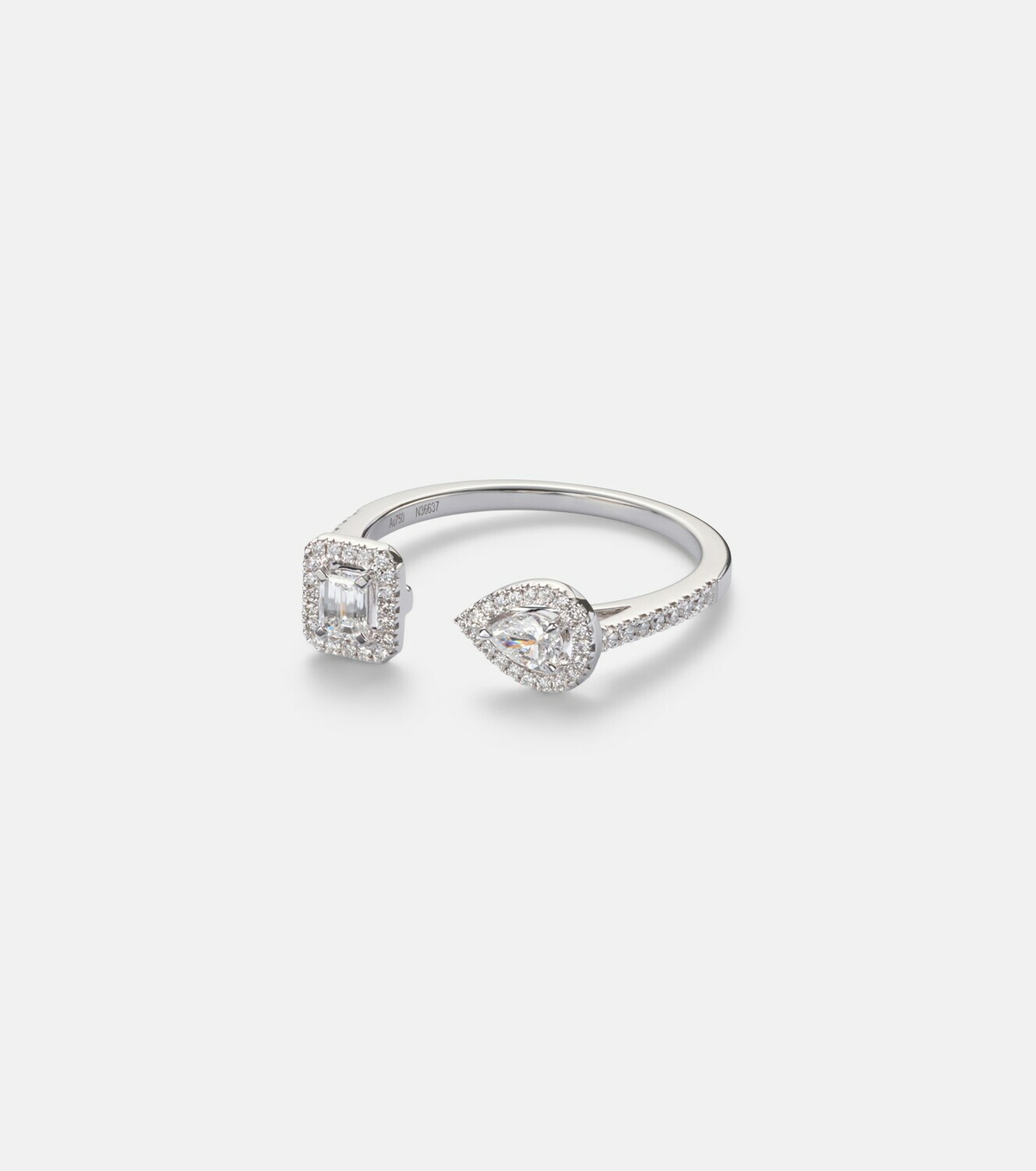 Messika My Twin 18kt white gold ring with diamonds