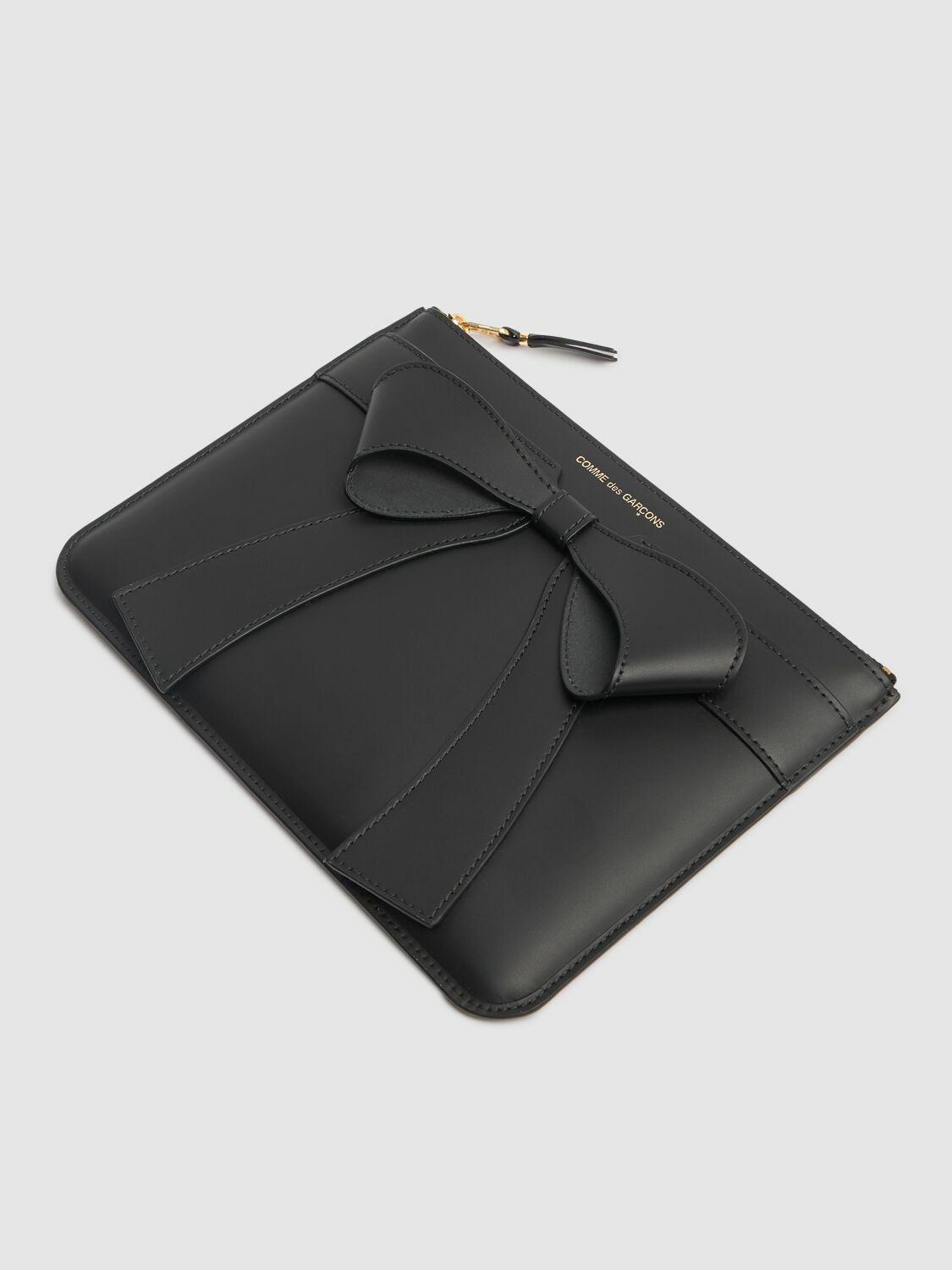 COMME DES GARÇONS WALLET Big Bow Leather Zip Wallet