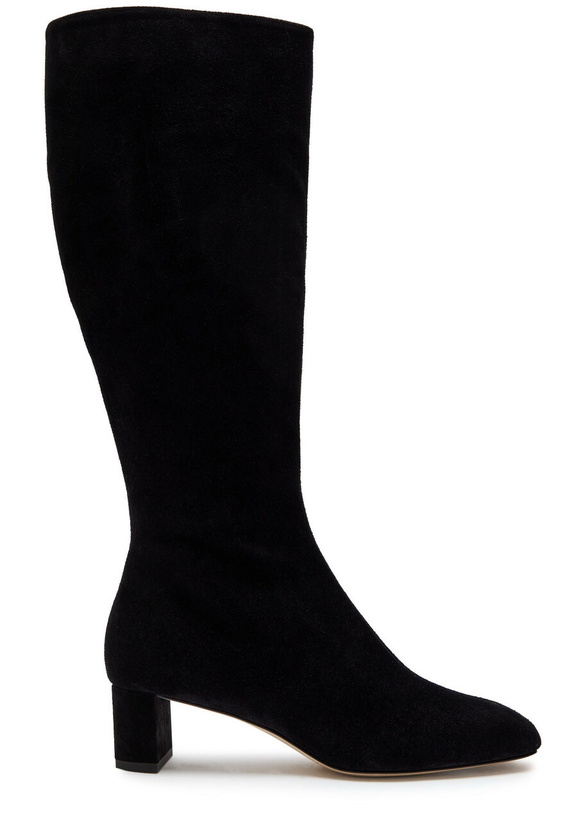 Photo: Aeyde Marty 50 Suede Knee-high Boots Black