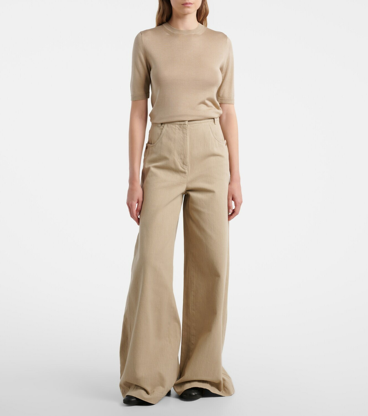 Max Mara High-rise wide-leg jeans