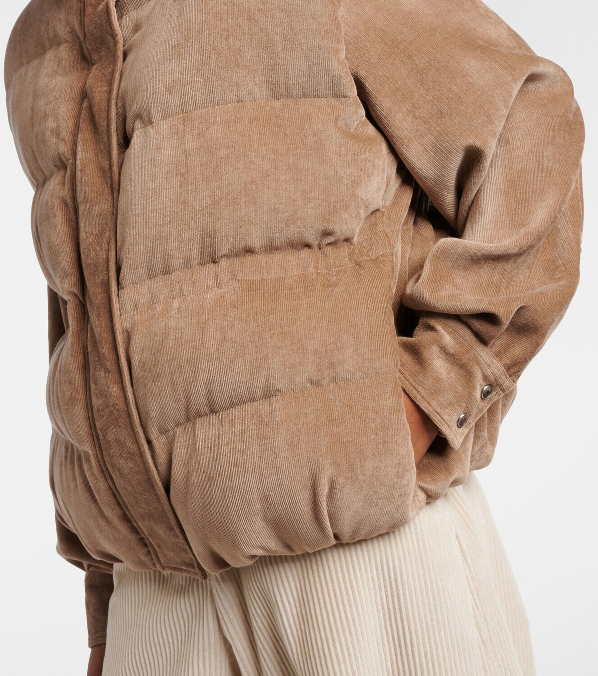 Brunello Cucinelli Monili corduroy down vest