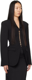 Dion Lee Black Corset Tube Blazer